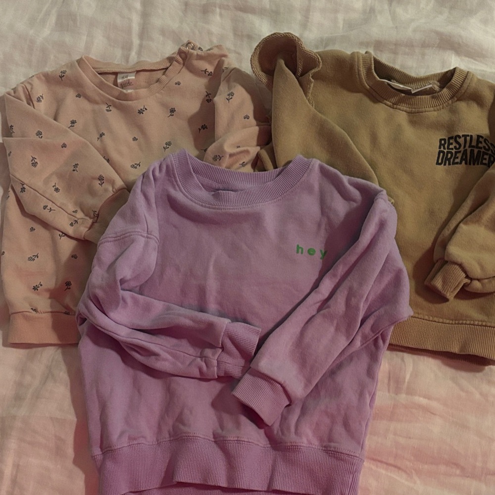 Toddler ZARA, H&M and the littlest Sweatshirts